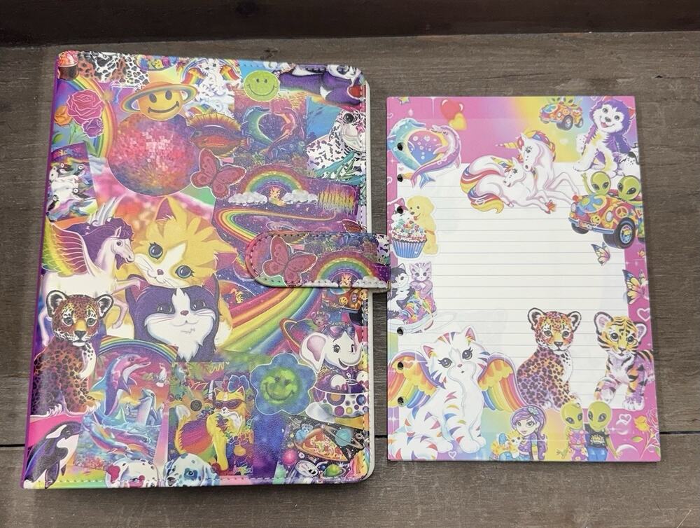 Lisa Frank Leopard A5 Binder with printed paper